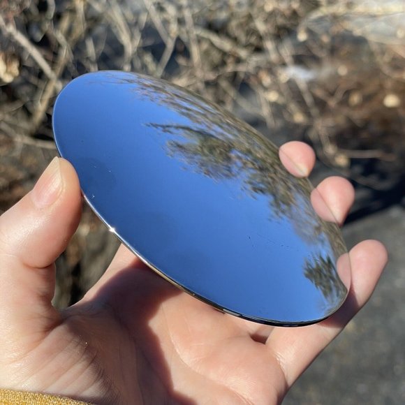 4 1/2" Chrome Plated CLOCK PARTS Pendulum Bob 20th C. VINTAGE - Picture 8 of 14